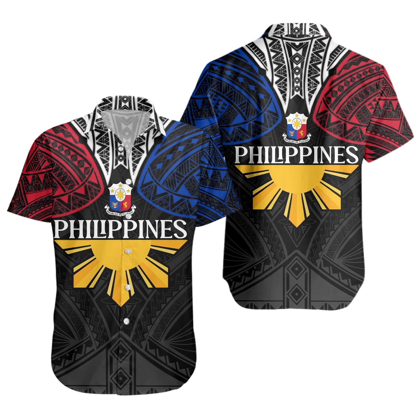 Philippines Filipinos Custom Personalised Short Sleeve Shirt Unique Filipino Tribal Tattoos For Inspiration