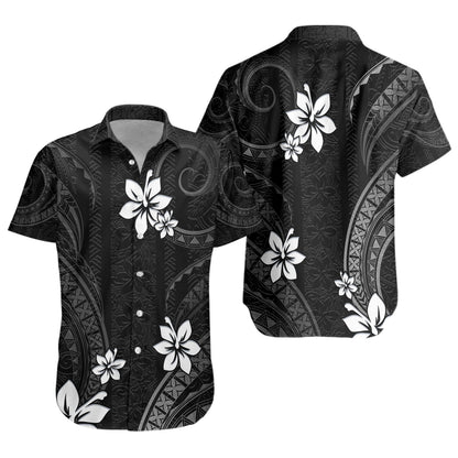 Hawaii Short Sleeve Shirt Polynesian Pattern Plumeria