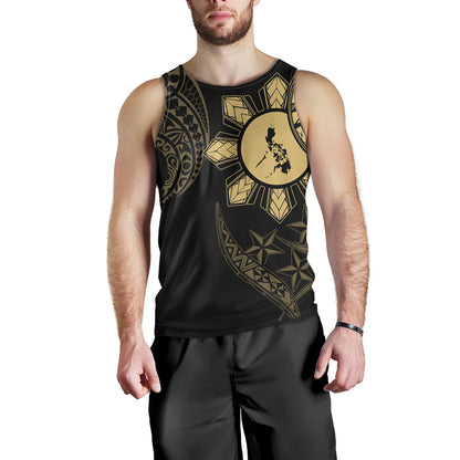 Philippines Tank Top Tribal Sun In My Heart Gold