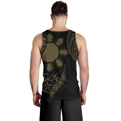 Philippines Tank Top Tribal Sun In My Heart Gold