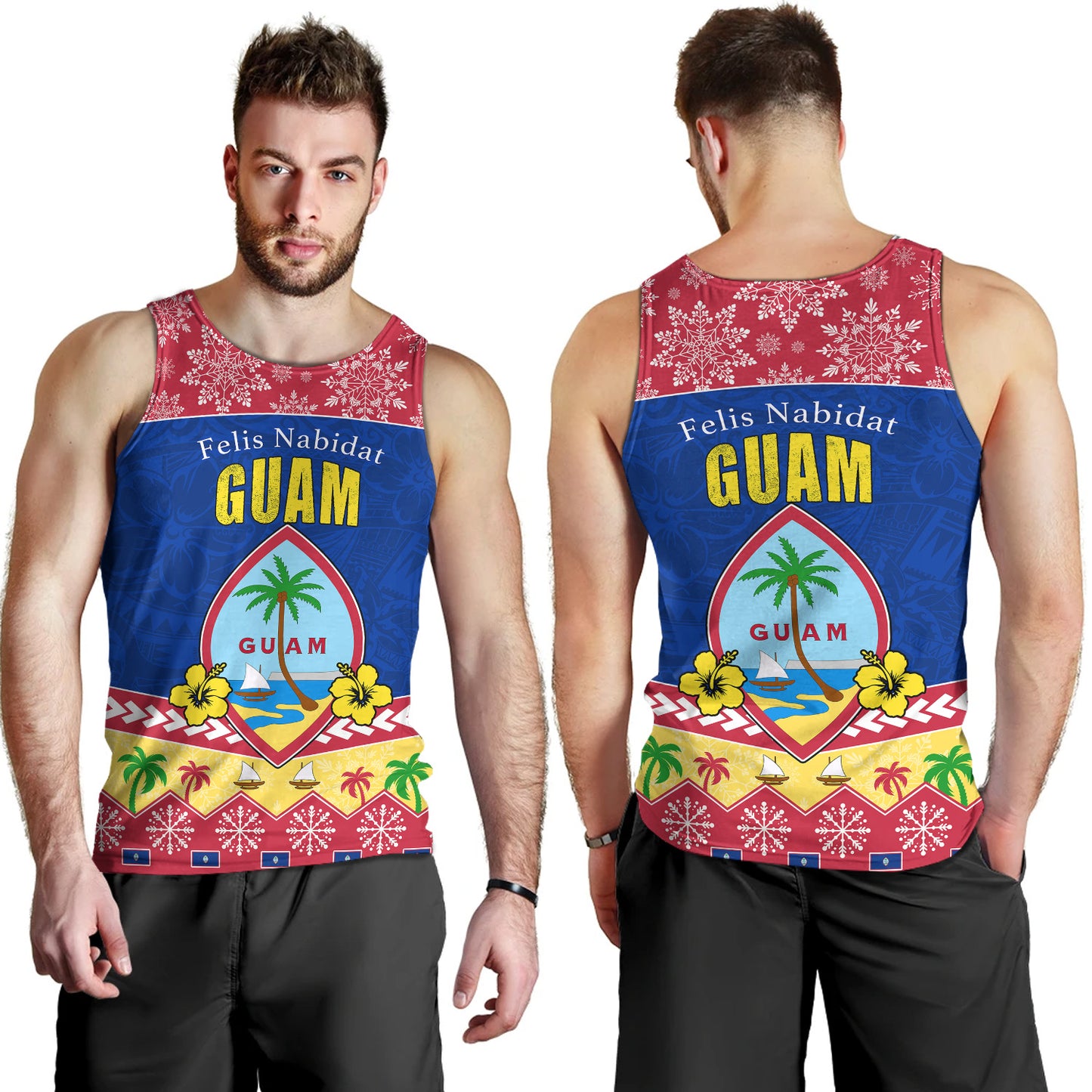Guam Tank Top Felis Nabidat Polynesian Style