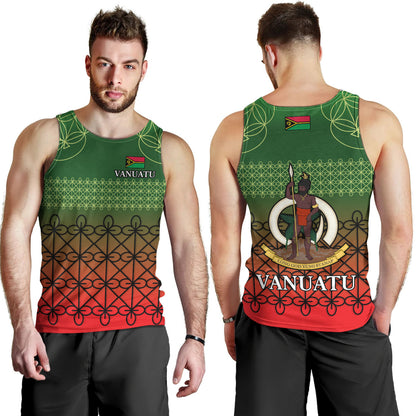 Vanuatu Tank Top Custom Seal Flag Color Mutis En Atan Design