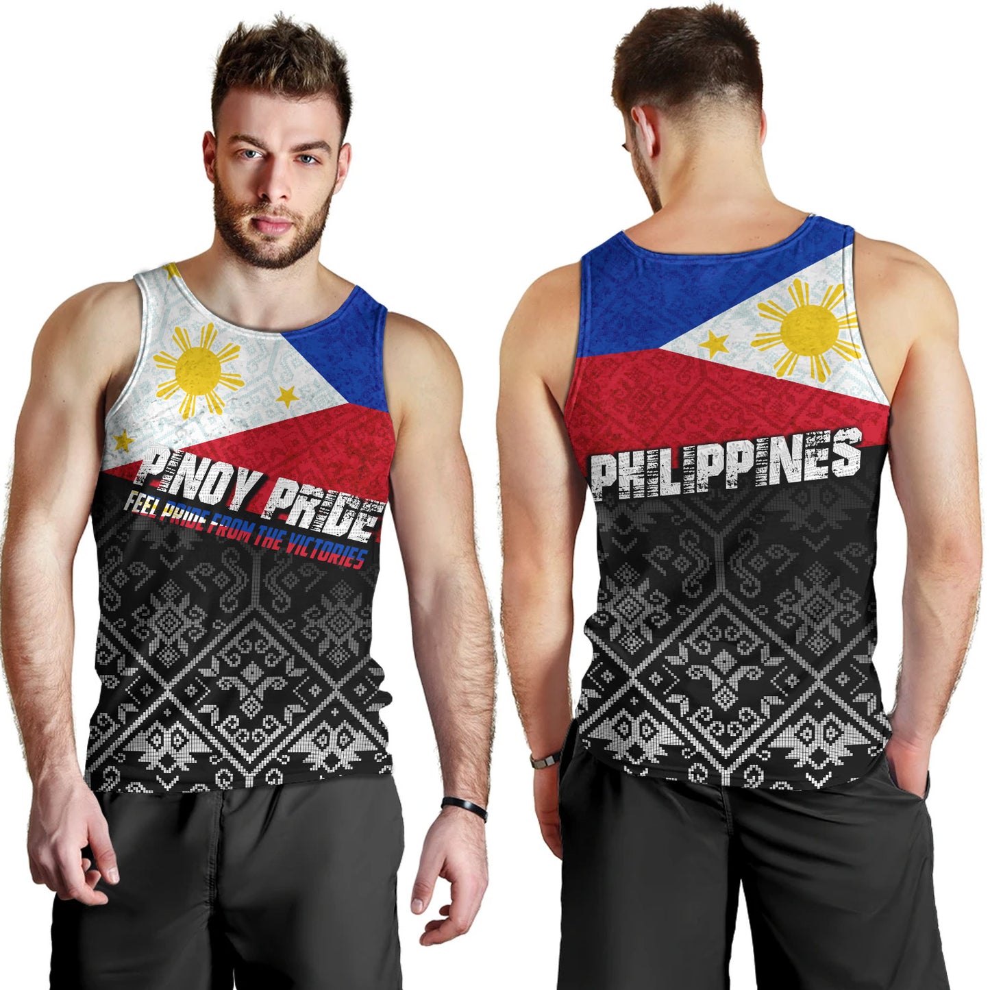 Philippines Filipinos Tank Top Pinoy Pride Grunge Style