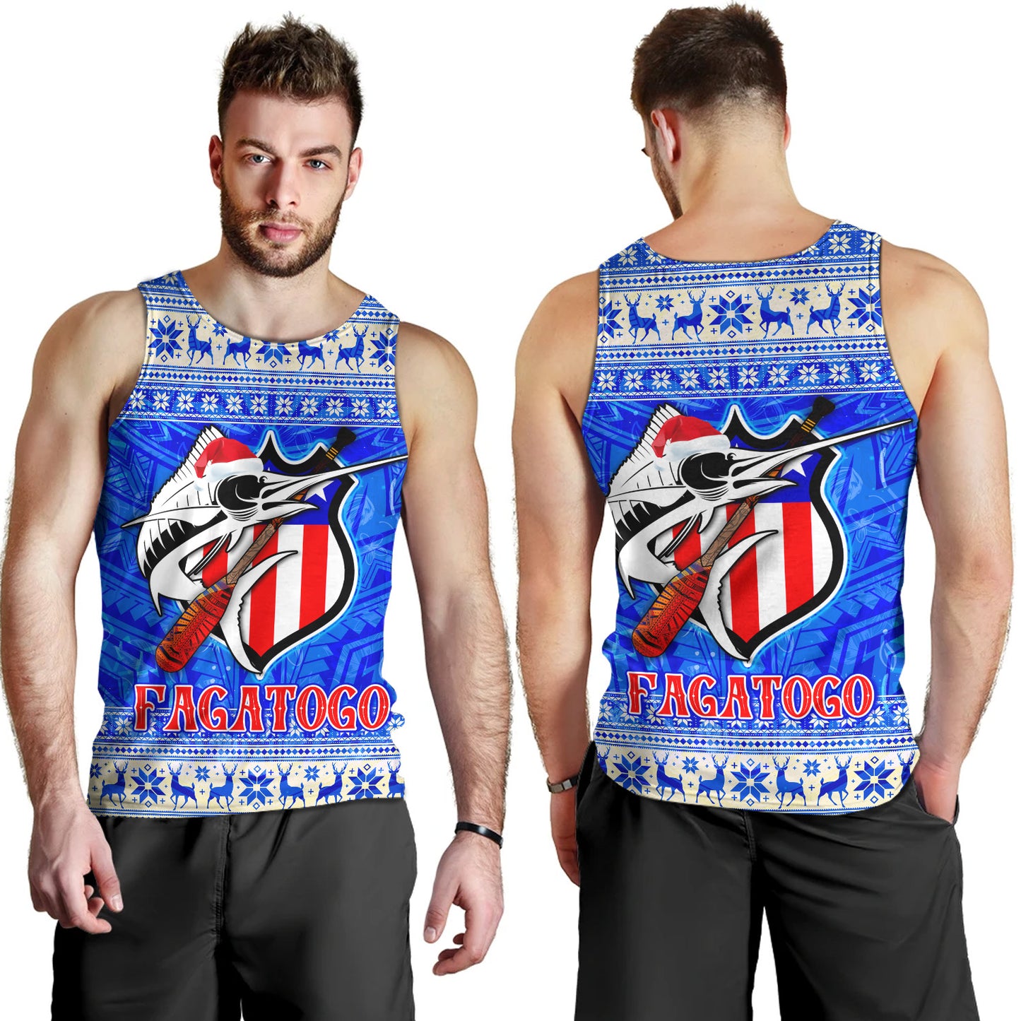 American Samoa Tank Top Fagatogo Christmas Style