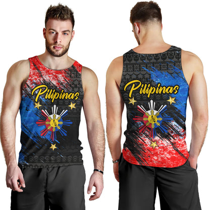 Philippines Filipinos Tank Top Pilipinas Sun Grunge Style