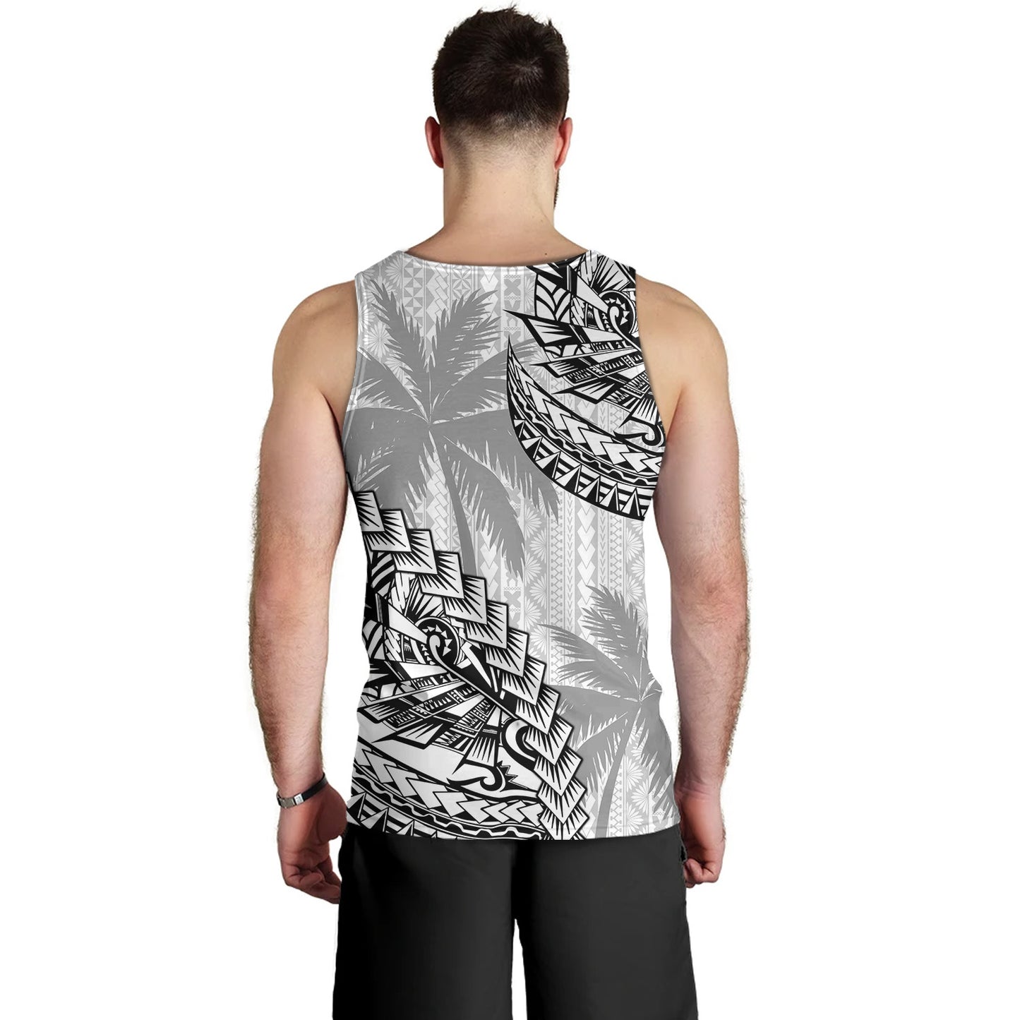 Hawaii Tank Top Custom Personalised Polynesian Pattern Palm Tree