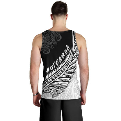 New Zealand Tank Top Maori Silver Fern Rugby Vibe
