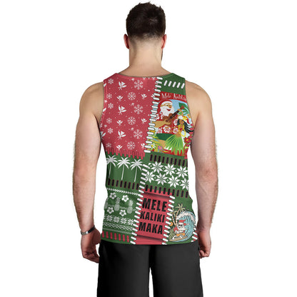 Hawaii Tank Top Santa Surfing Mele Kalikimaka Kanaka Maoli