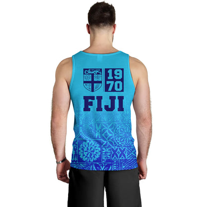 Fiji Tank Top Fiji Independence 1970 Tapa Style (Ver 2)