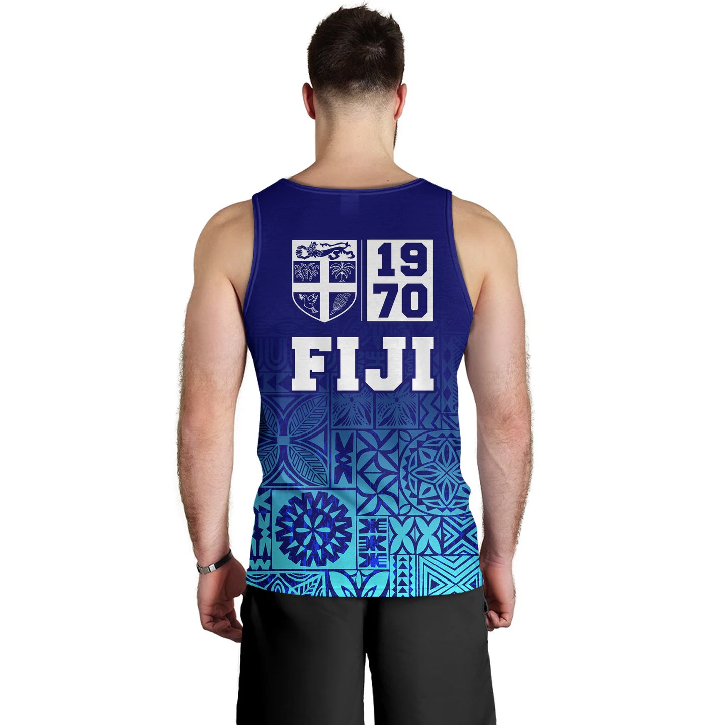 Fiji Tank Top Fiji Independence 1970 Tapa Style