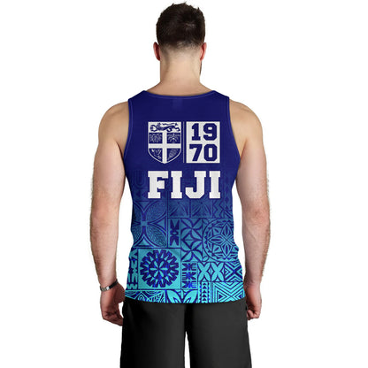Fiji Tank Top Fiji Independence 1970 Tapa Style