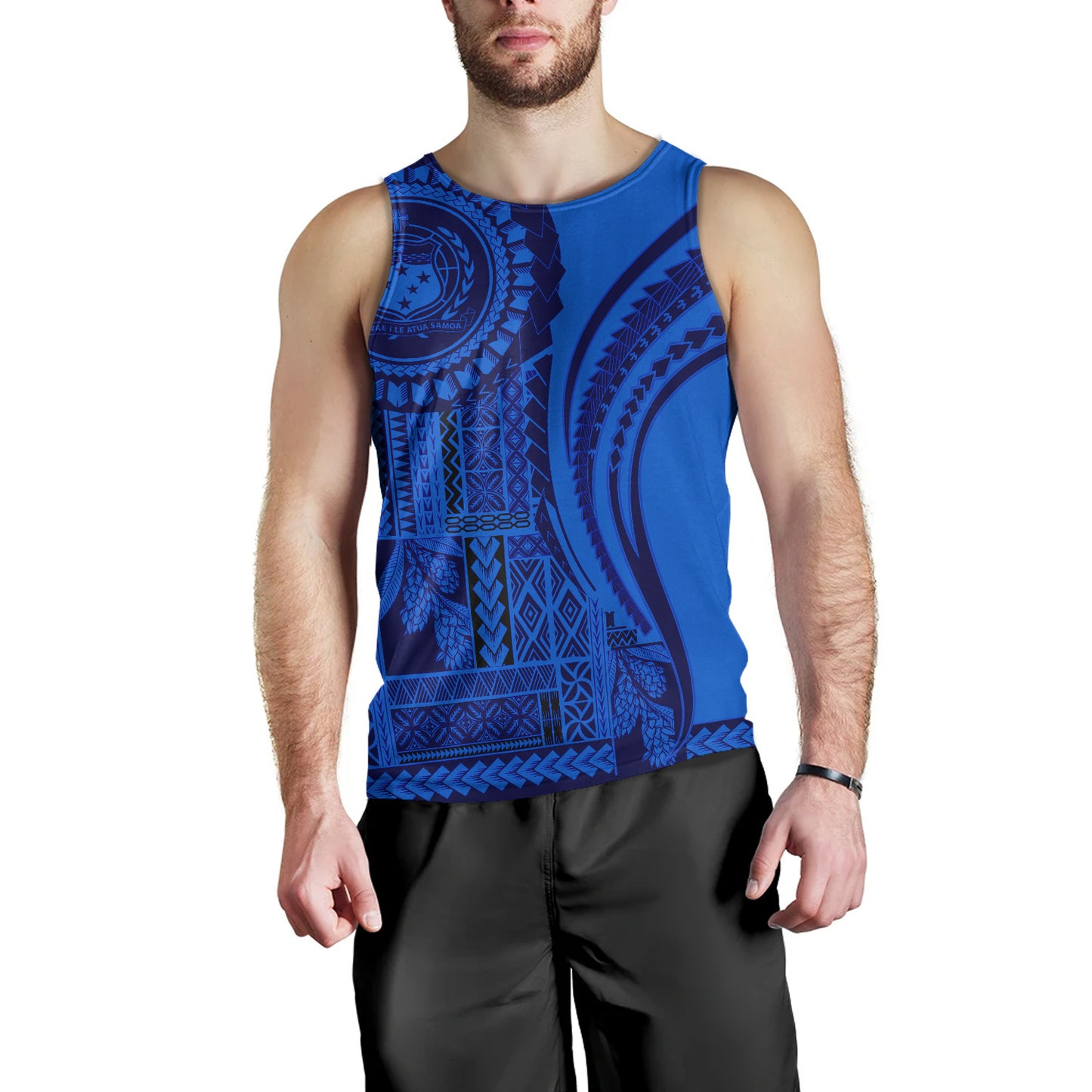 Samoa Tank Top Seal Samoan Siapo Blue Design