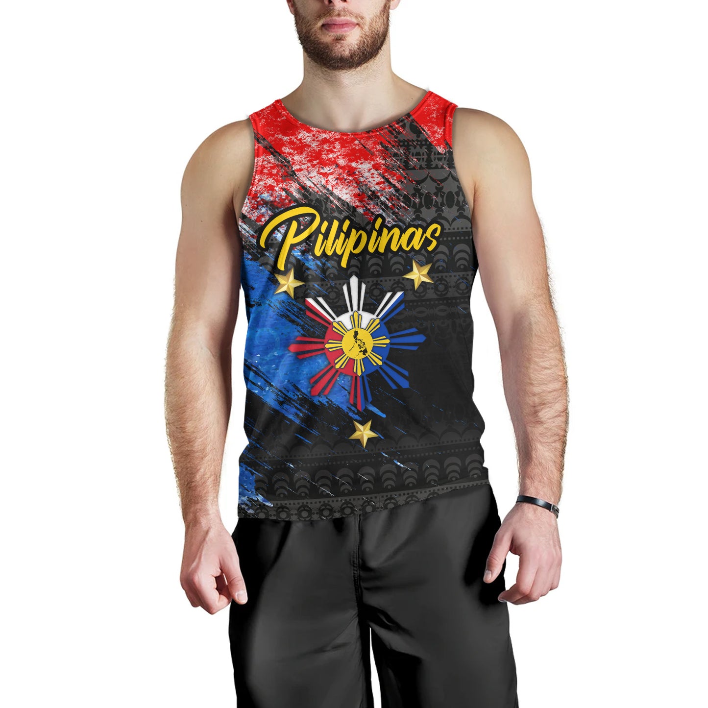 Philippines Filipinos Tank Top Pilipinas Sun Grunge Style