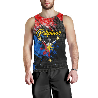 Philippines Filipinos Tank Top Pilipinas Sun Grunge Style