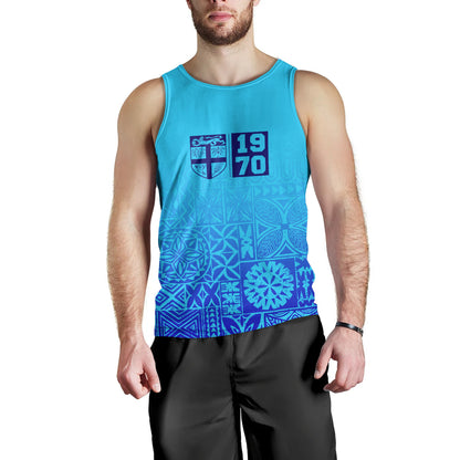 Fiji Tank Top Fiji Independence 1970 Tapa Style (Ver 2)