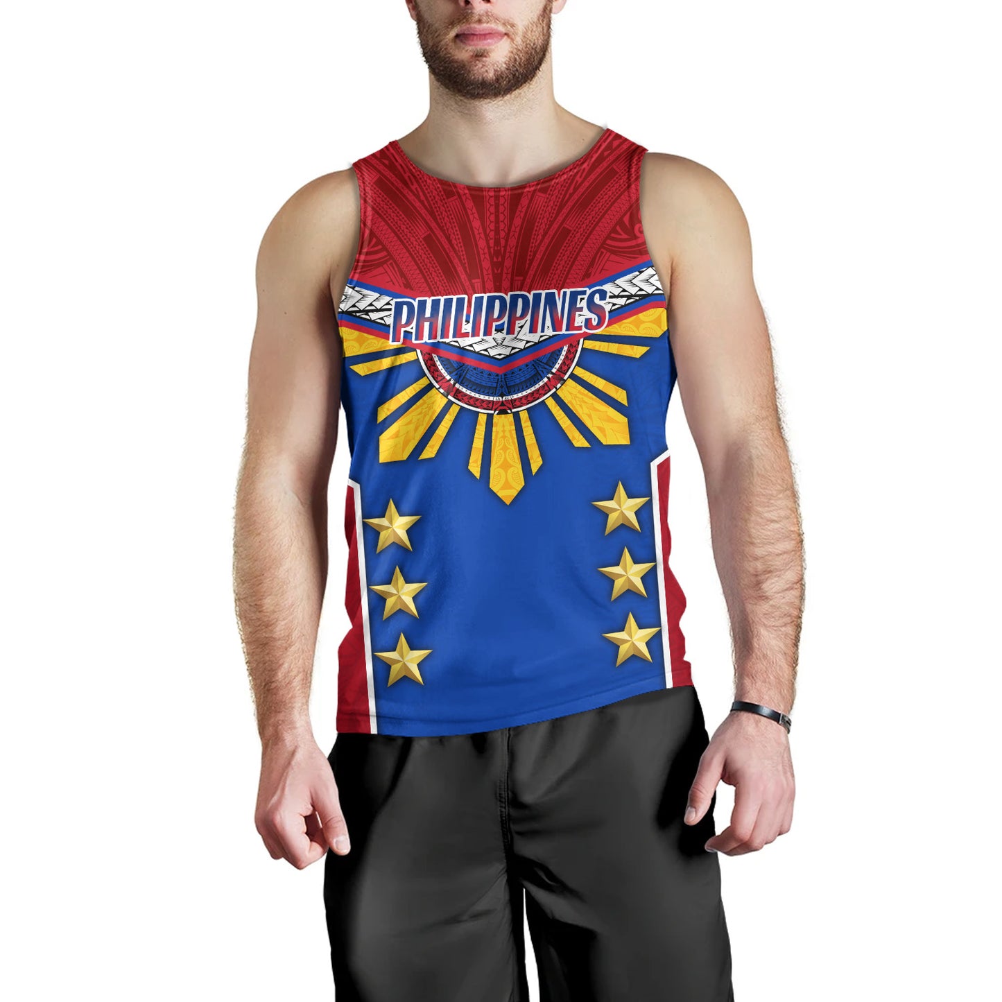 Philippines Filipinos Tank Top Half-Up Style Flag