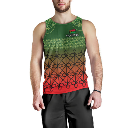 Vanuatu Tank Top Custom Seal Flag Color Mutis En Atan Design
