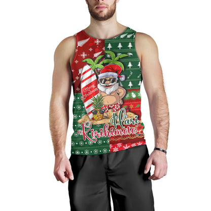 New Zealand Tank Top Maori Hari Kirihimete Tropical Xmas Patterns