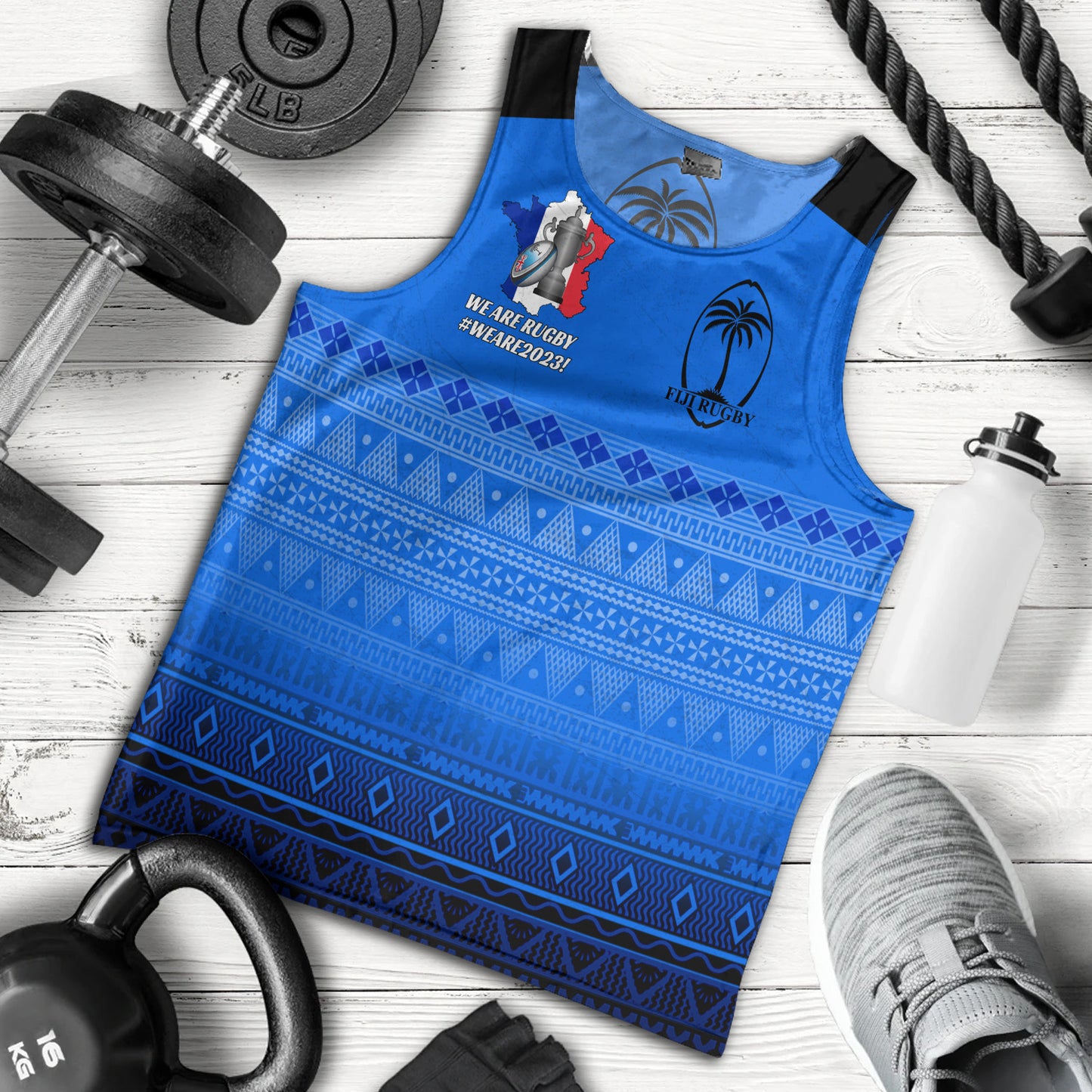 Fiji Tank Top Fijian Rugby Style