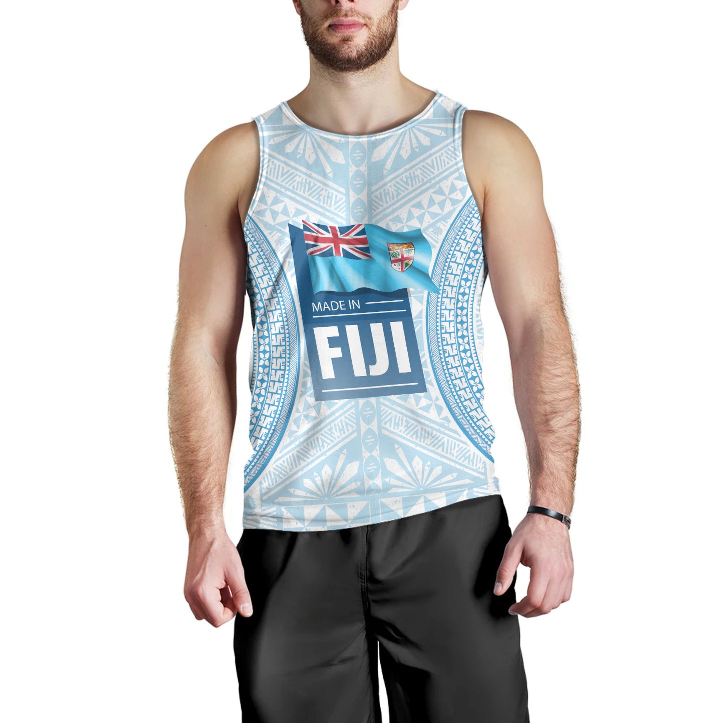 Fiji Tank Top Fijian Tapa Style