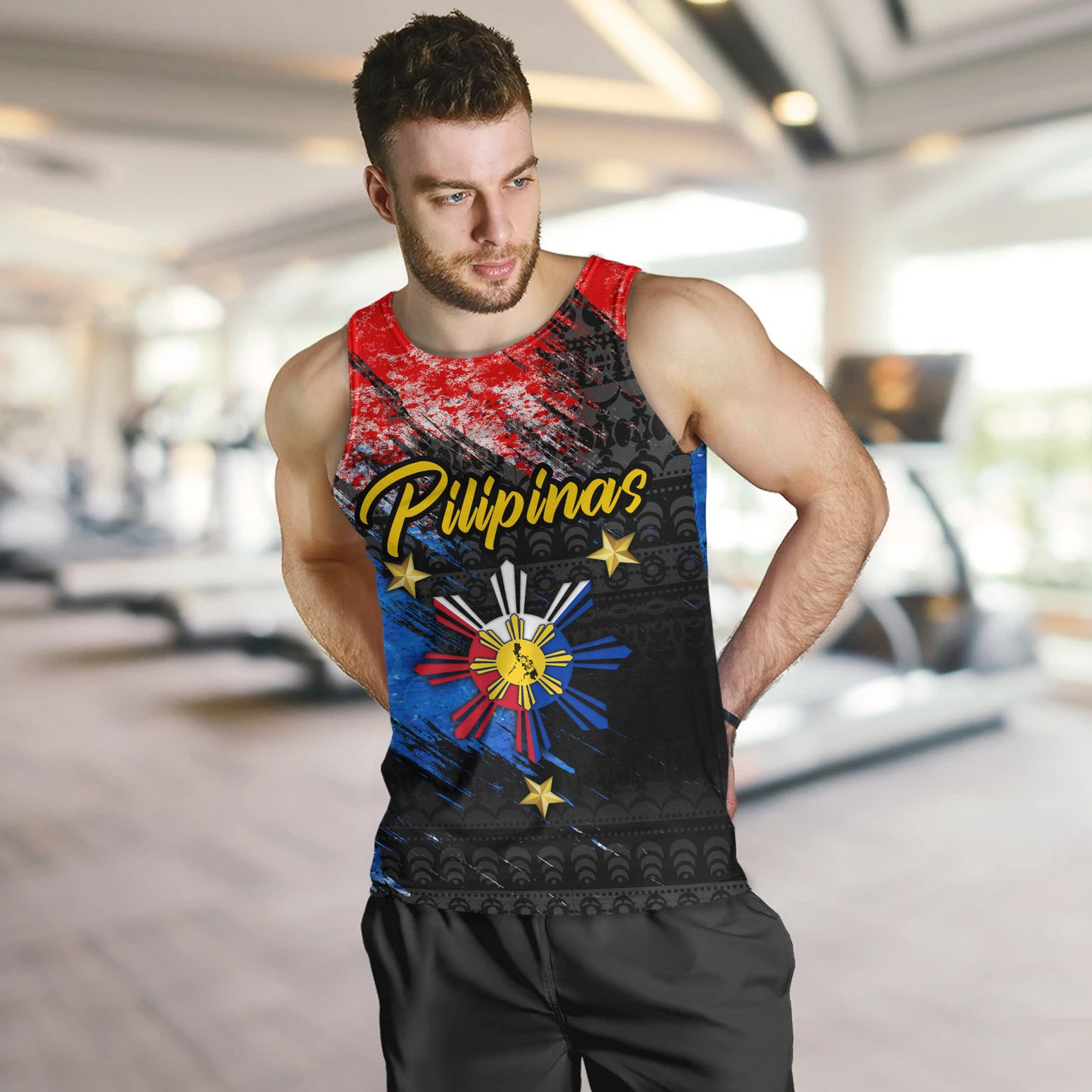 Philippines Filipinos Tank Top Pilipinas Sun Grunge Style