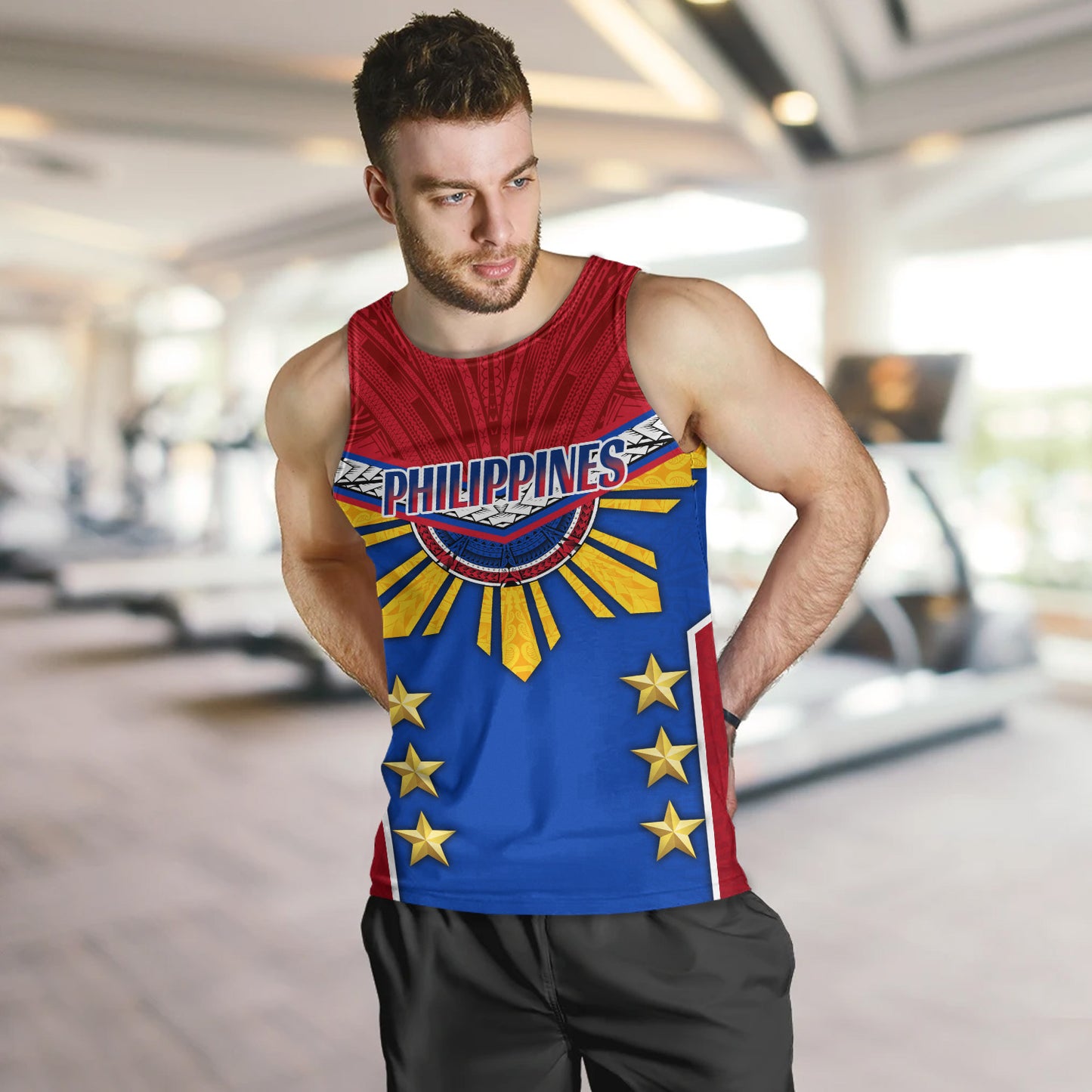 Philippines Filipinos Tank Top Half-Up Style Flag