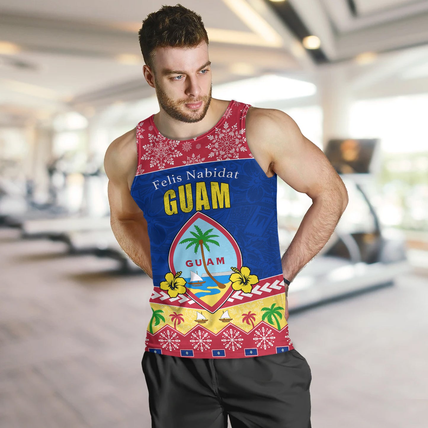 Guam Tank Top Felis Nabidat Polynesian Style