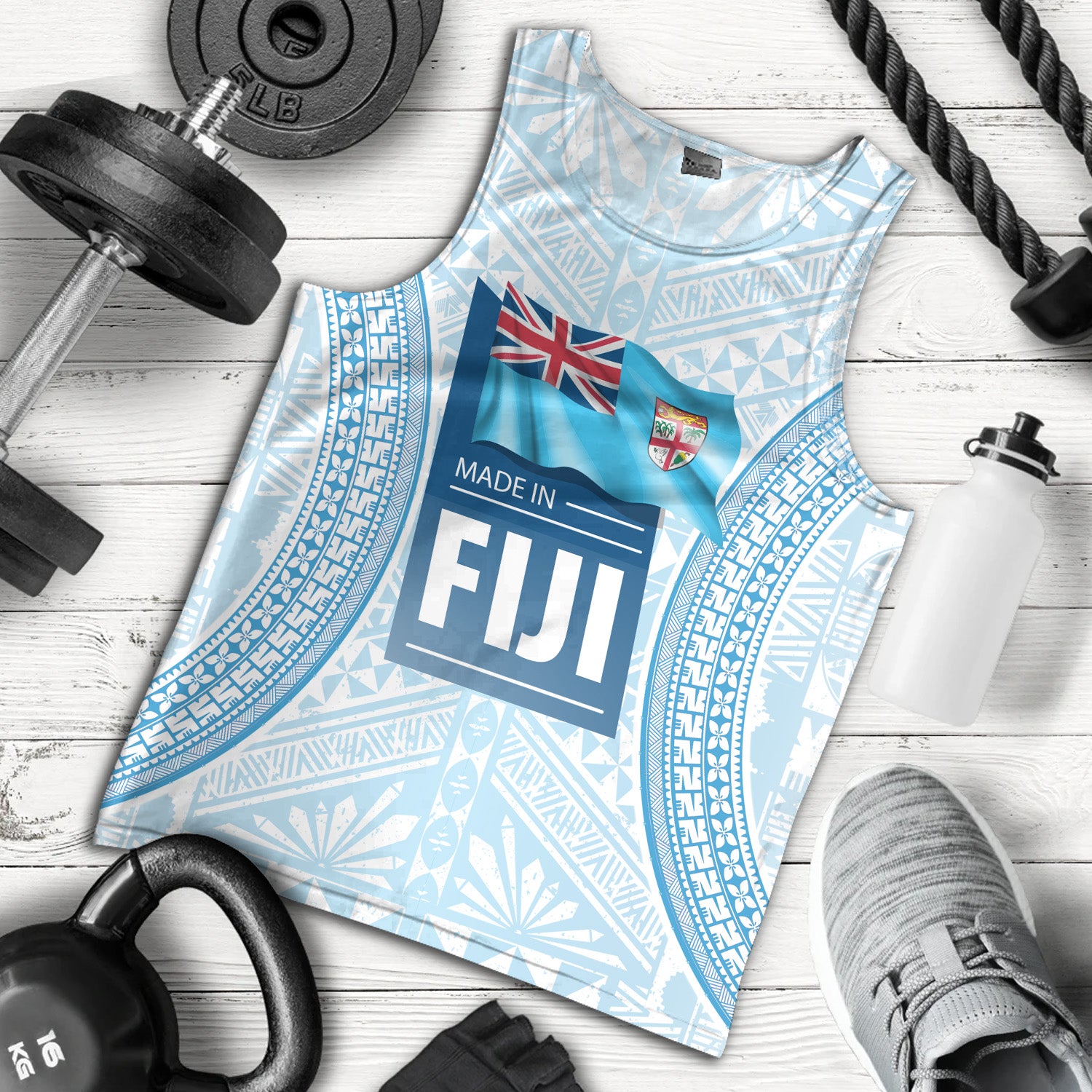 Fiji Tank Top Fijian Tapa Style