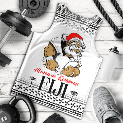 Fiji Tank Top Marau na Kerisimasi Rugby Santa Style