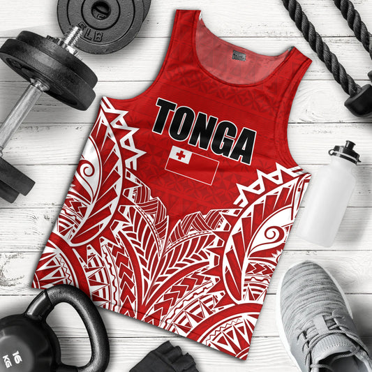 Tonga Custom Personalised Tank Top Seal With Flag Style