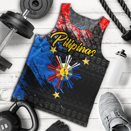 Philippines Filipinos Tank Top Pilipinas Sun Grunge Style