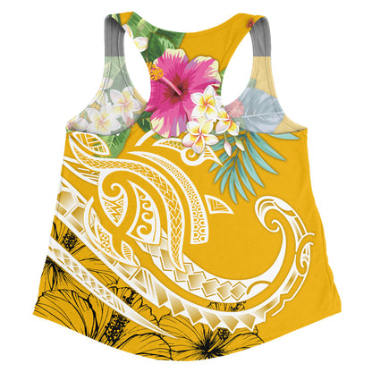 Polynesian Women Tank Summer Plumeria