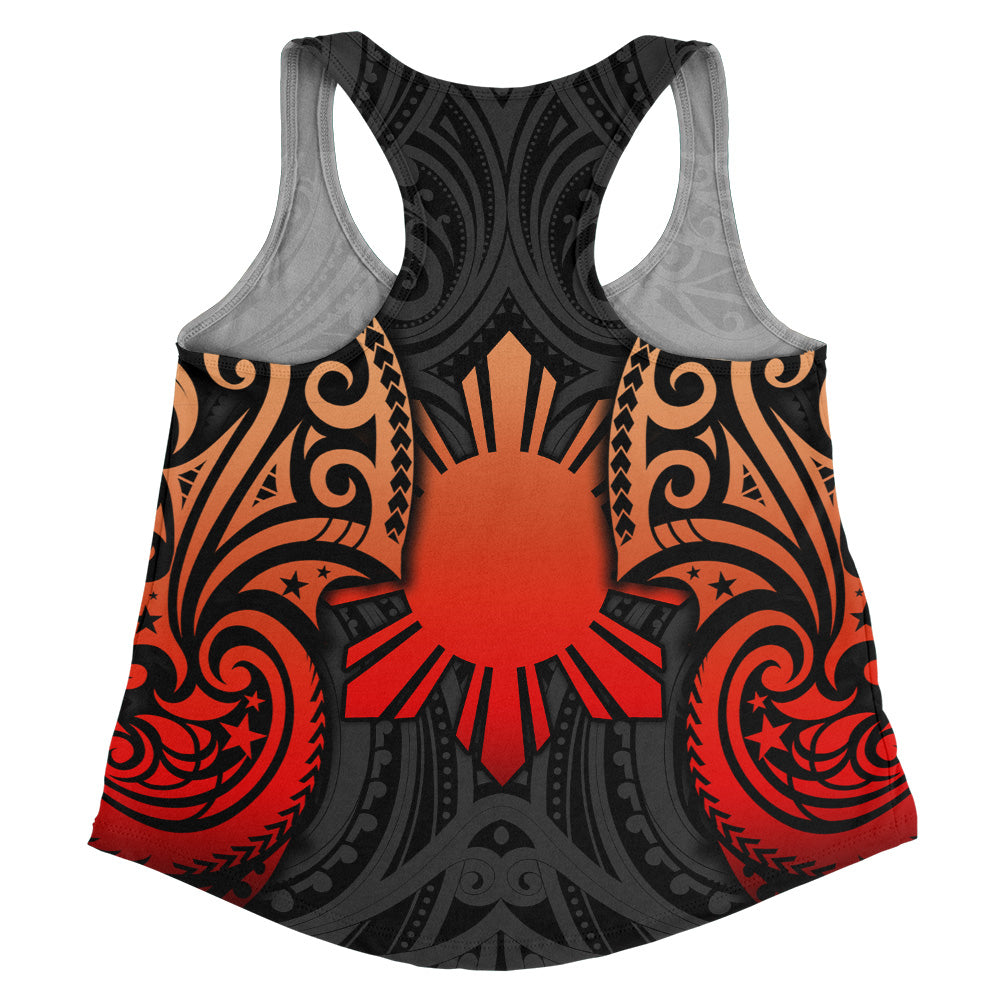 Philippines Filipinos Women Tank Custom Personalised Spirit Red Version