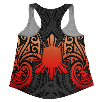 Philippines Filipinos Women Tank Custom Personalised Spirit Red Version