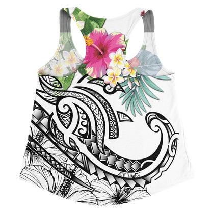 Polynesian Women Tank Summer Plumeria