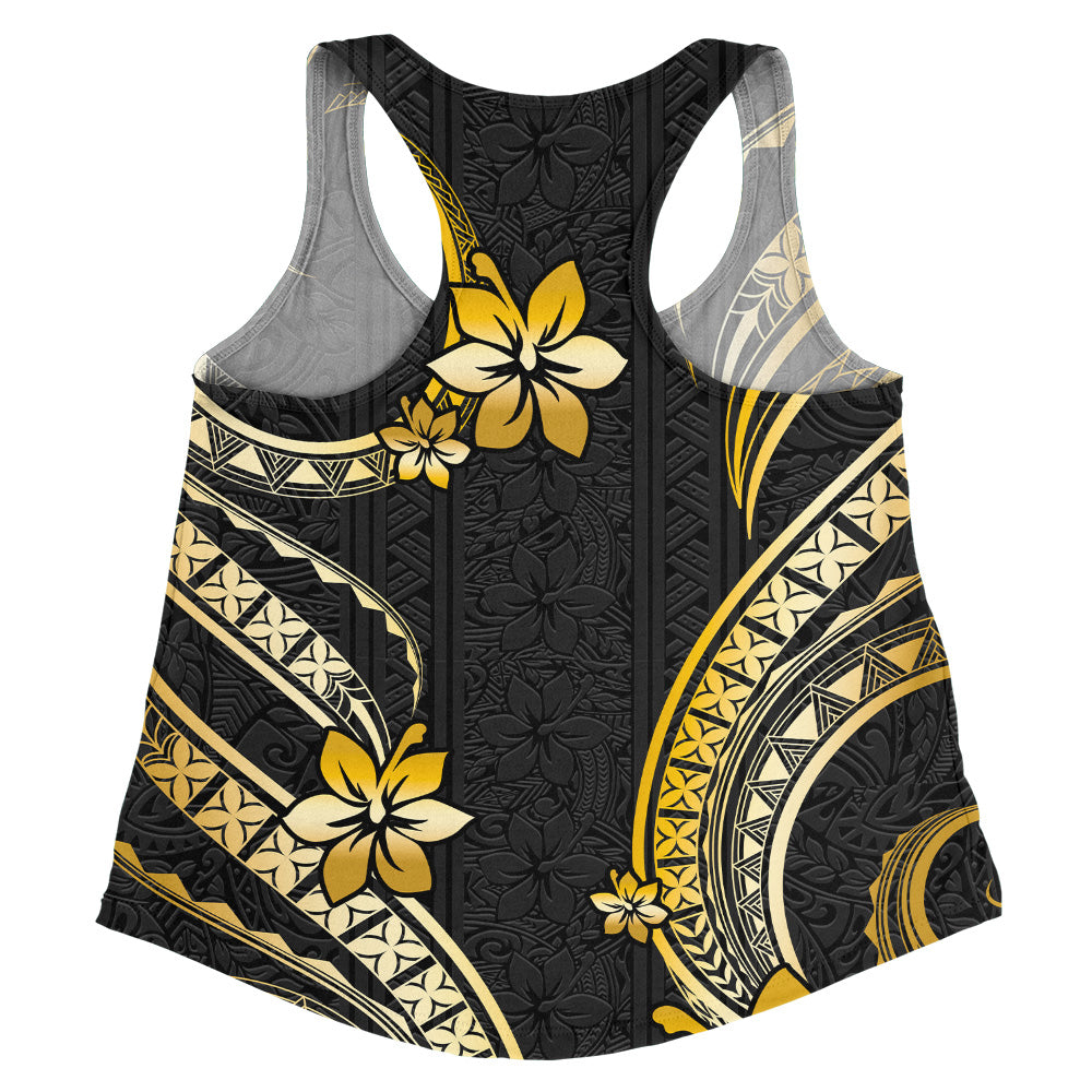 Hawaii Women Tank Polynesian Pattern Plumeria