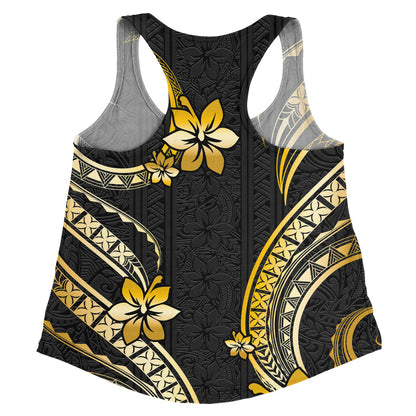 Hawaii Women Tank Polynesian Pattern Plumeria