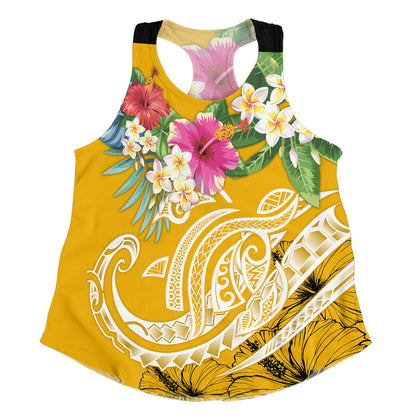 Polynesian Women Tank Summer Plumeria