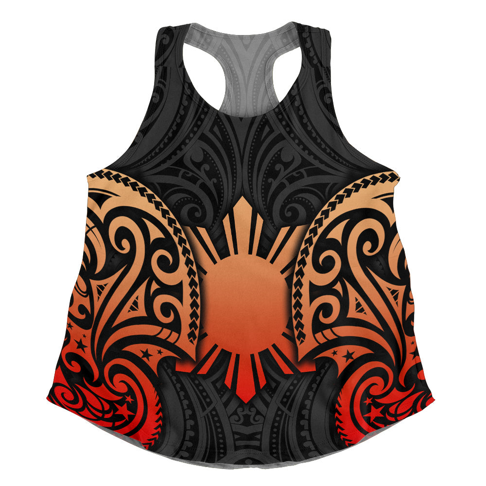 Philippines Filipinos Women Tank Custom Personalised Spirit Red Version