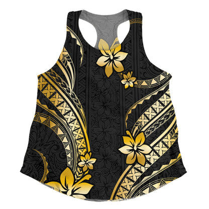 Hawaii Women Tank Polynesian Pattern Plumeria