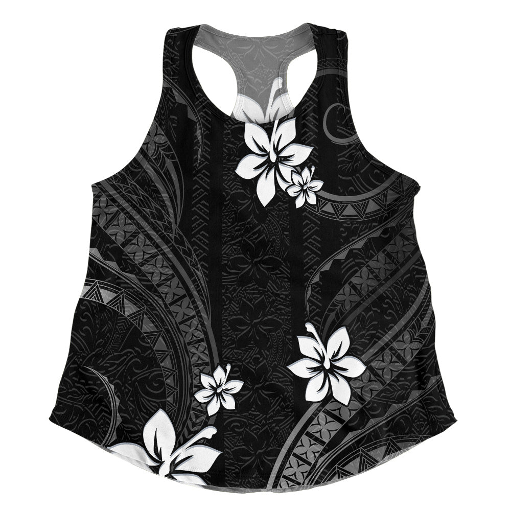 Hawaii Women Tank Polynesian Pattern Plumeria