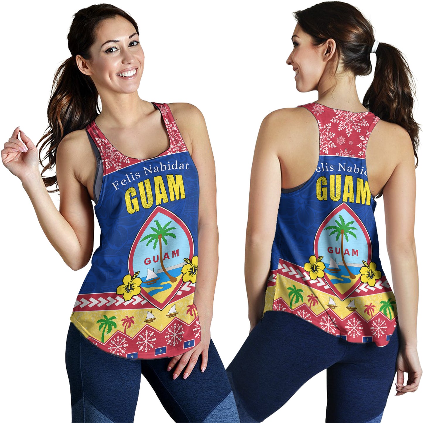 Guam Women Tank Felis Nabidat Polynesian Style