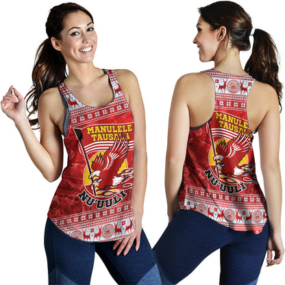 American Samoa Women Tank Nu'uuli Christmas Style