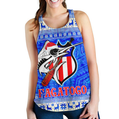American Samoa Women Tank Fagatogo Christmas Style