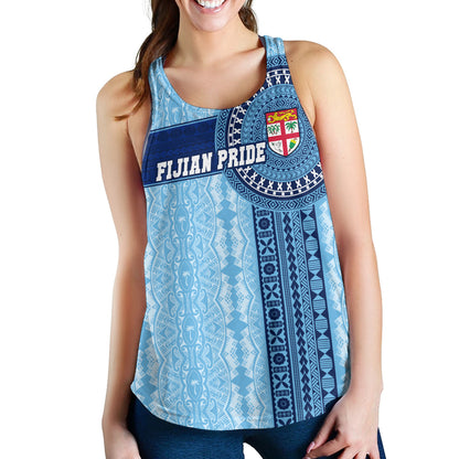 Fiji Women Tank - Custom Forever Fiji Tapa Pattern Design