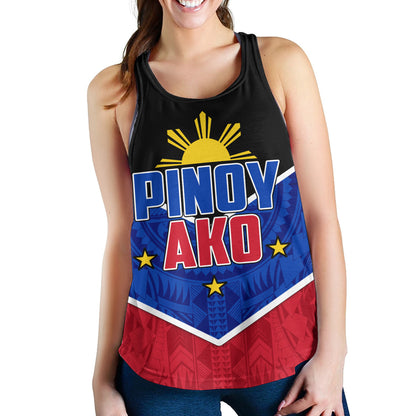 Philippines Filipinos Women Tank Pinoy Ako Style