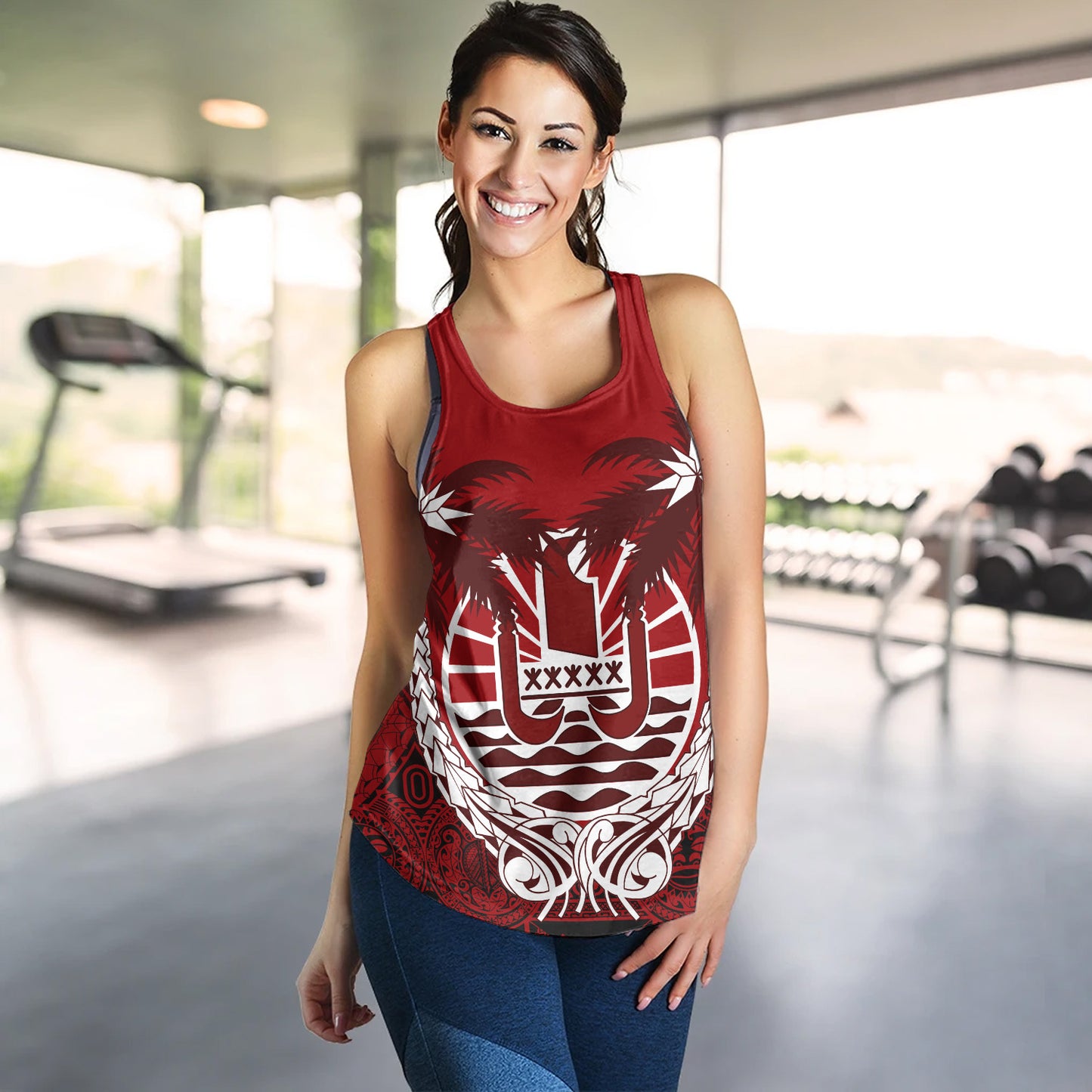 Tahiti Women Tank Polynesian Coconut