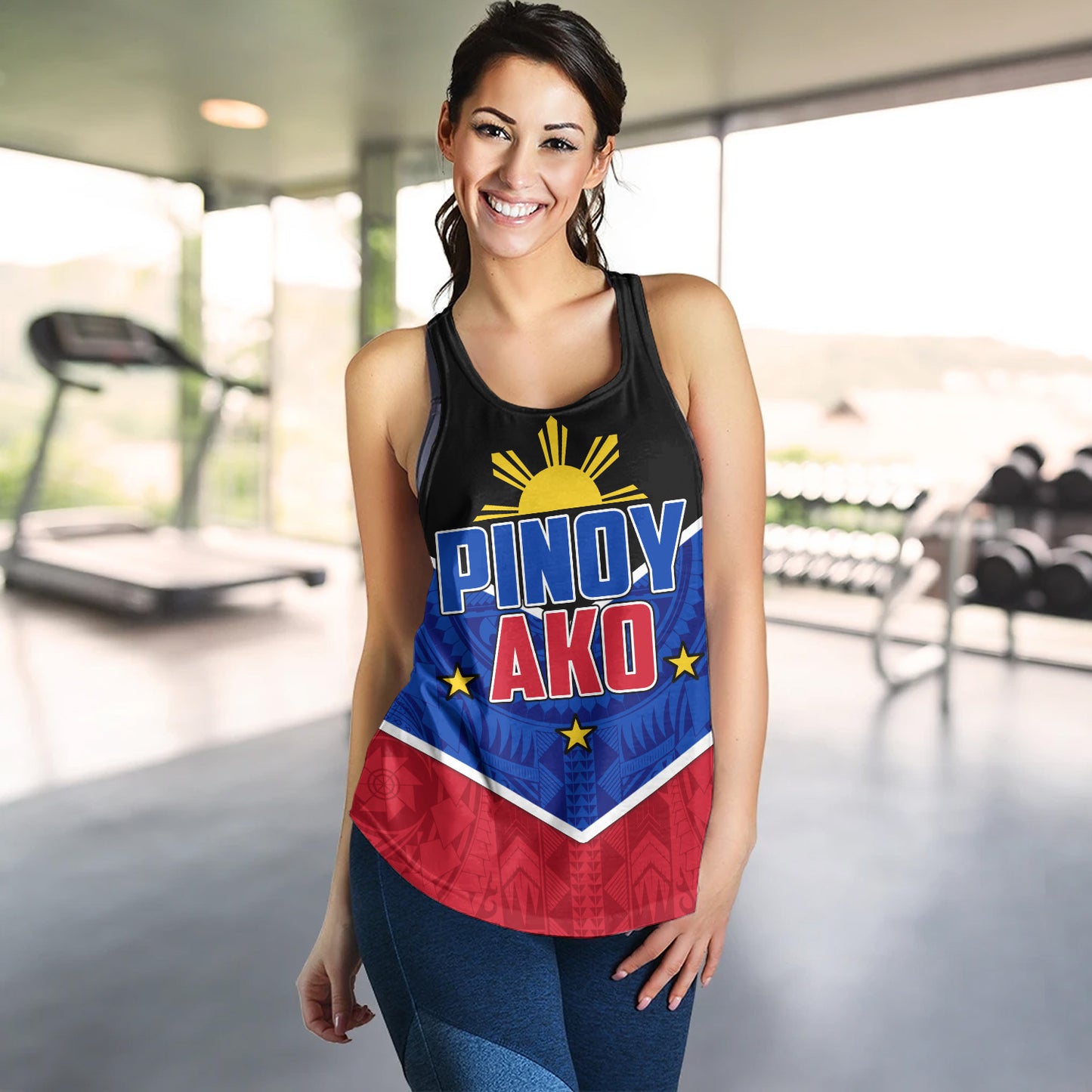 Philippines Filipinos Women Tank Pinoy Ako Style