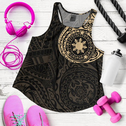 Philippines Filipinos Polynesian Tattoo Style Women Tank