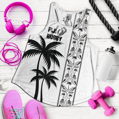Fiji Women Tank Fiji Rugby Tapa Palms Tree Designs
